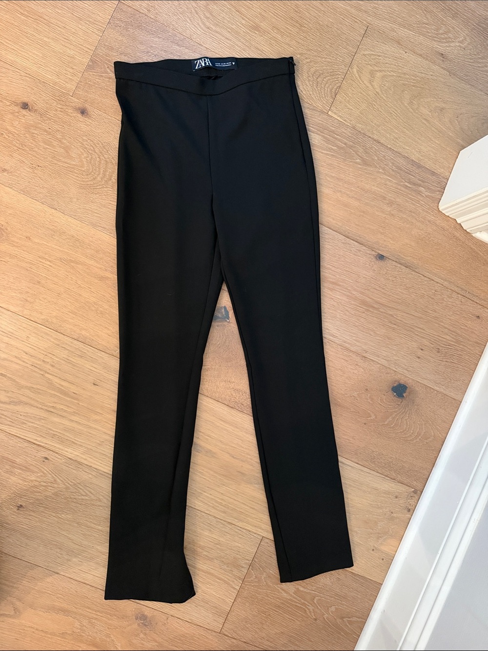 Zara Black Skinny Ponte Trousers